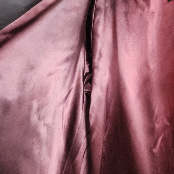 Andre Vintage 80's Brown Leather Coat with Black Faux Fur Collar - Picture 5 of 11